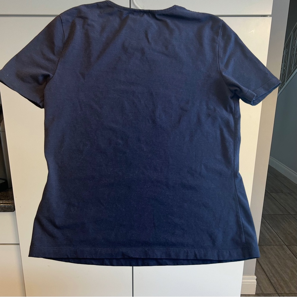 Escada Sport Vintage NavyTee with Star Embellishment.  Size M - Picture 5 of 5